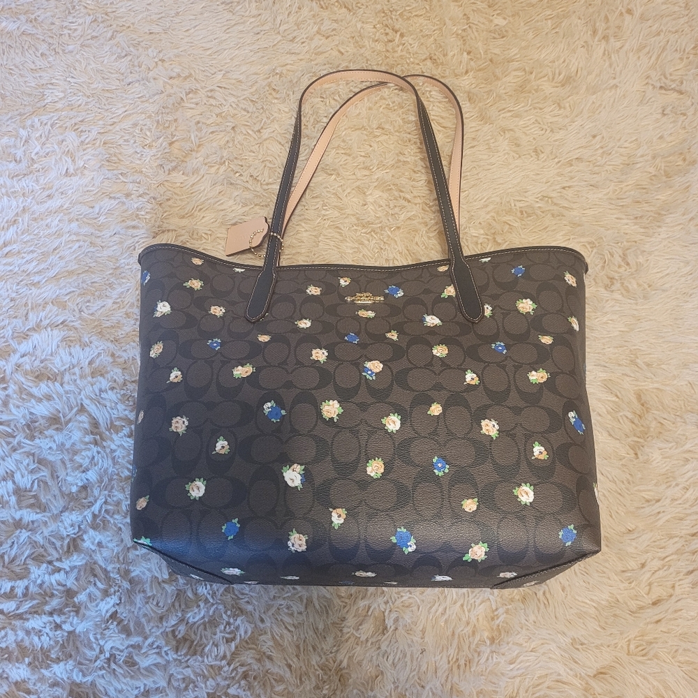 Vintage Rose Coach Purse